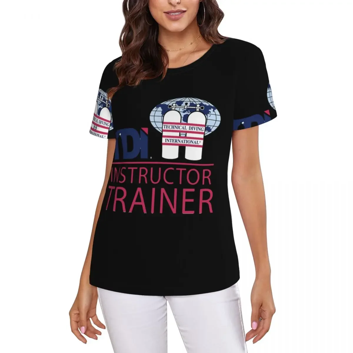 Scuba Diving International (SDI) T-Shirt Women Short Sleeve T Shirts O-Neck Clothing Cotton Summer Tees Streetwear