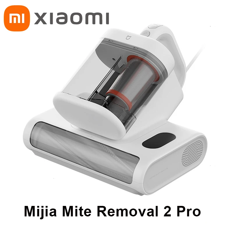 Оригинальный Xiaomi Mijia Mite Remover 2 Pro, обновленная конструкция с двойной пылевой чашкой, 72000 раз/мин, высокочастотная подметальная машина, 16 кПа, ураган