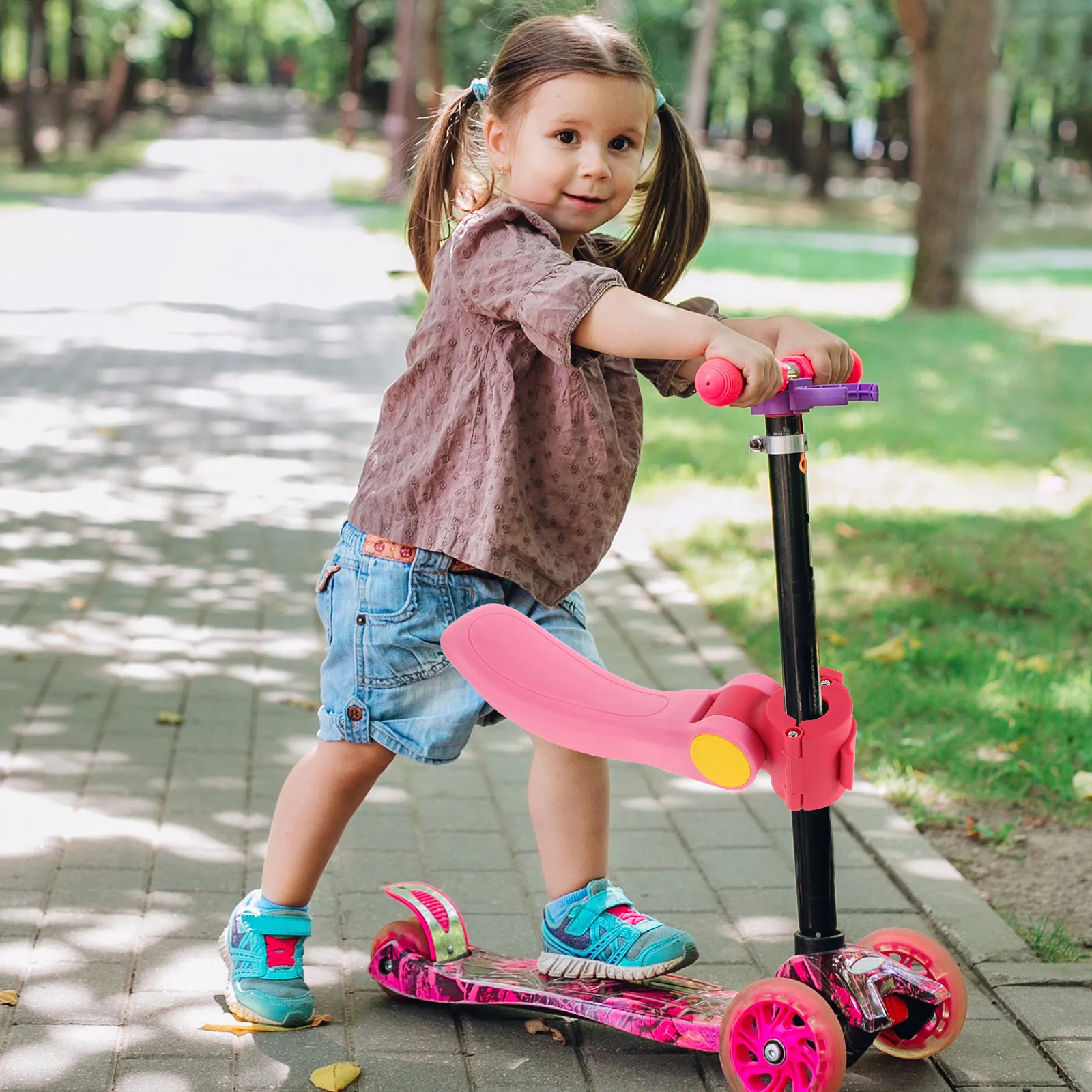 

Ergonomic Scooter Seat Cushion Foldable Child Plastic Toddler Saddle Comfortable Riding Portable Safe Babies Adjustable