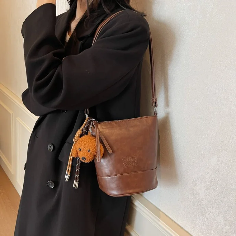 

Luxury Brand High-End Leather Women's Shoulder Bag Popular Classic Elegant Trendy Design Commuter Bag