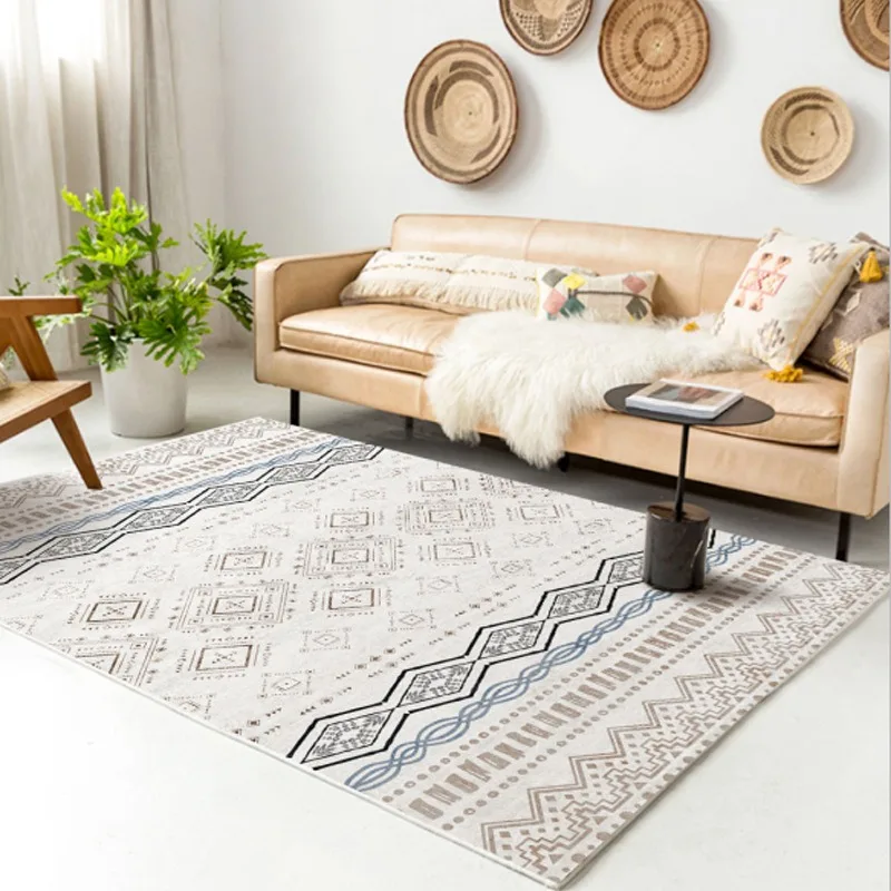 Factory Supplier custom Nordic modern decoration soft large carpets rugs for living room