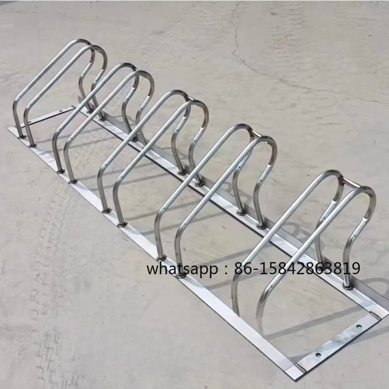 Stainless steel bicycle parking rack Split card type adjustable spiral parking rack