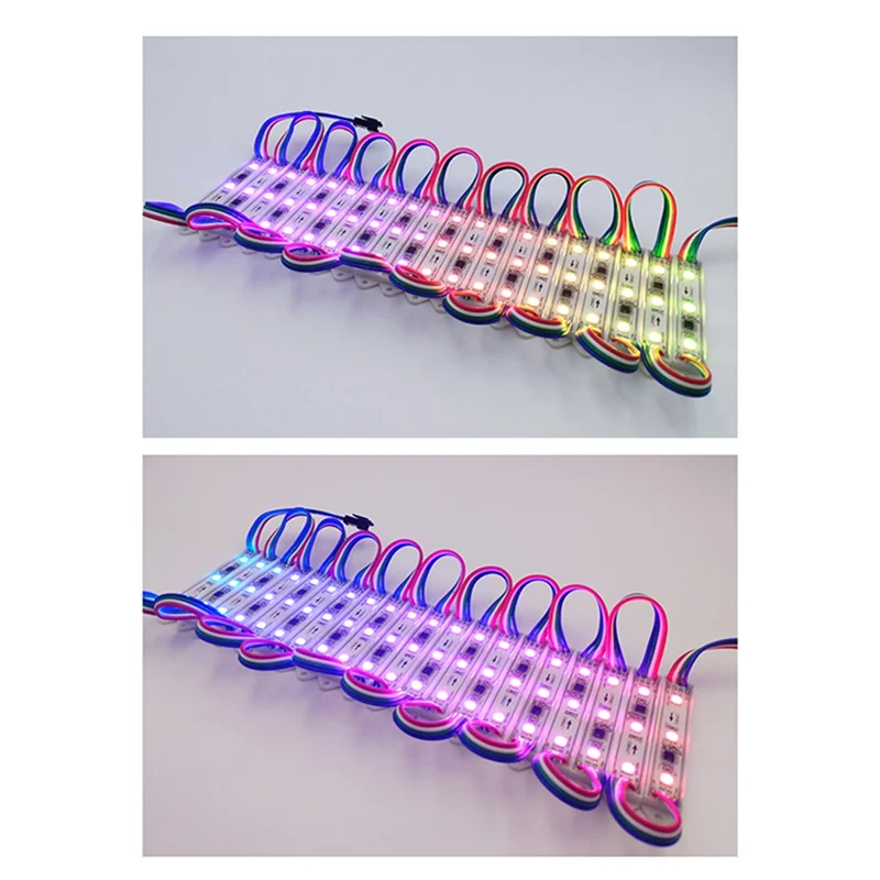 RMWIN-Colorful 5050 3 LED Modules RGB Waterproof IP68 DC12V For High Brightness Channel Letters