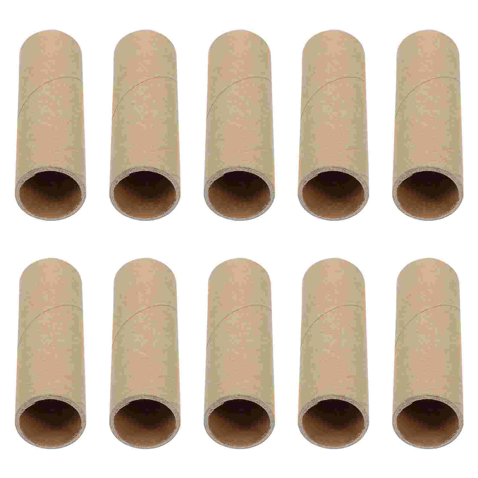 Tubes de papier artisanal en carton, rouleaux ronds de toilette pour bricolage, ensemble en vrac Kraft épais, cylindre petit vide