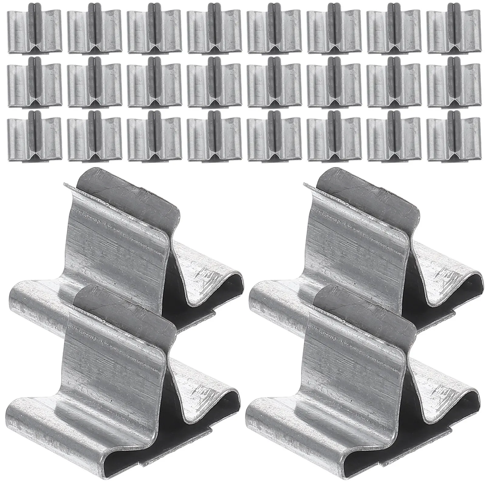 

100 шт. металлических зажимов для фитилей, железные держатели для фитилей, центрирующие крепления, принадлежности для изготовления, универсальные деревянные зажимы, серебристые