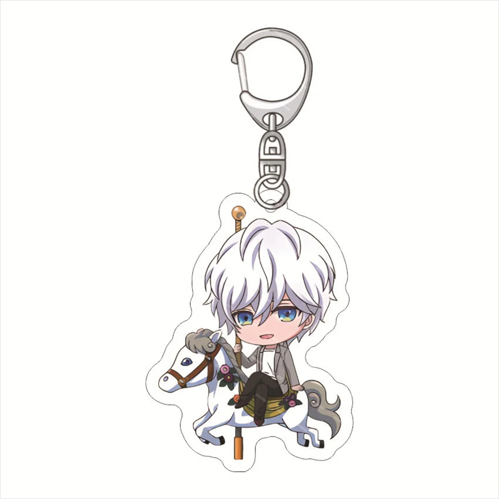 Cute Anime B PROJECT Series Keychain Acrylic Kaneshiro Goushi Shingari Miroku Key Chain Women Man Key Ring Bag Pendant Ornament