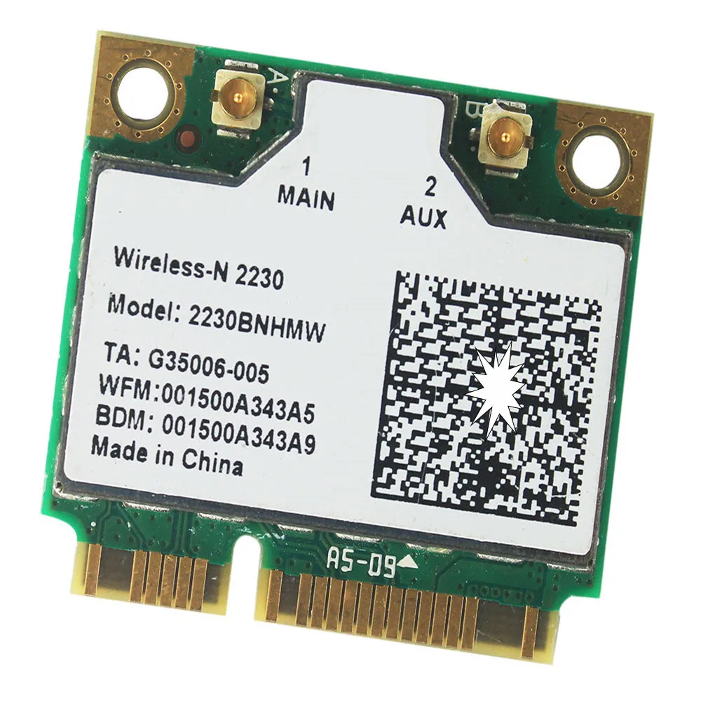 

Полуадаптер Mini PCI Express Wi-Fi Wireless-N для Centrino 2230 2230BNHMW 2230BN 300M Bluetooth 4.0 Wlan карта BT 4.0