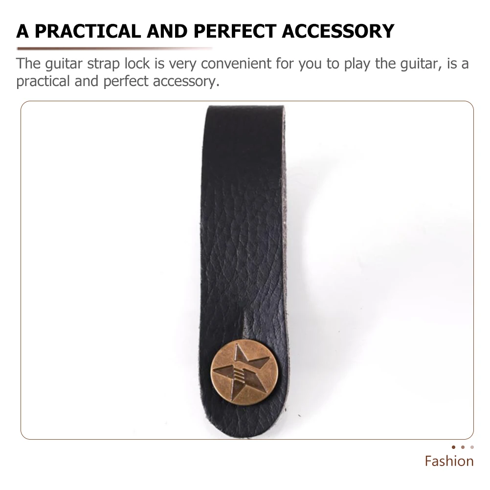 

4 Pcs Headband Strap Electric Guitar Straps Belt Bedside Table Black Acoustic Accessories