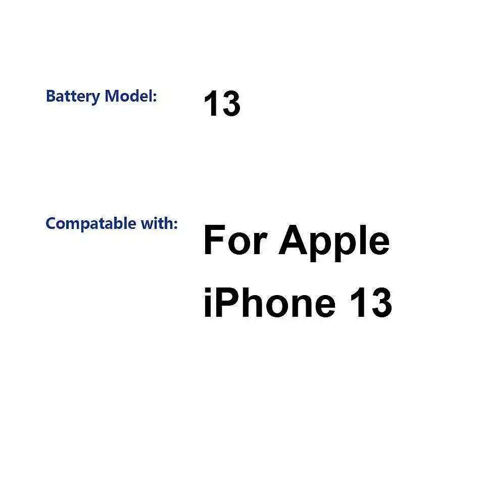 

Для Apple Iphone 13 Аккумулятор мобильного телефона 3230 мАч Надежное питание