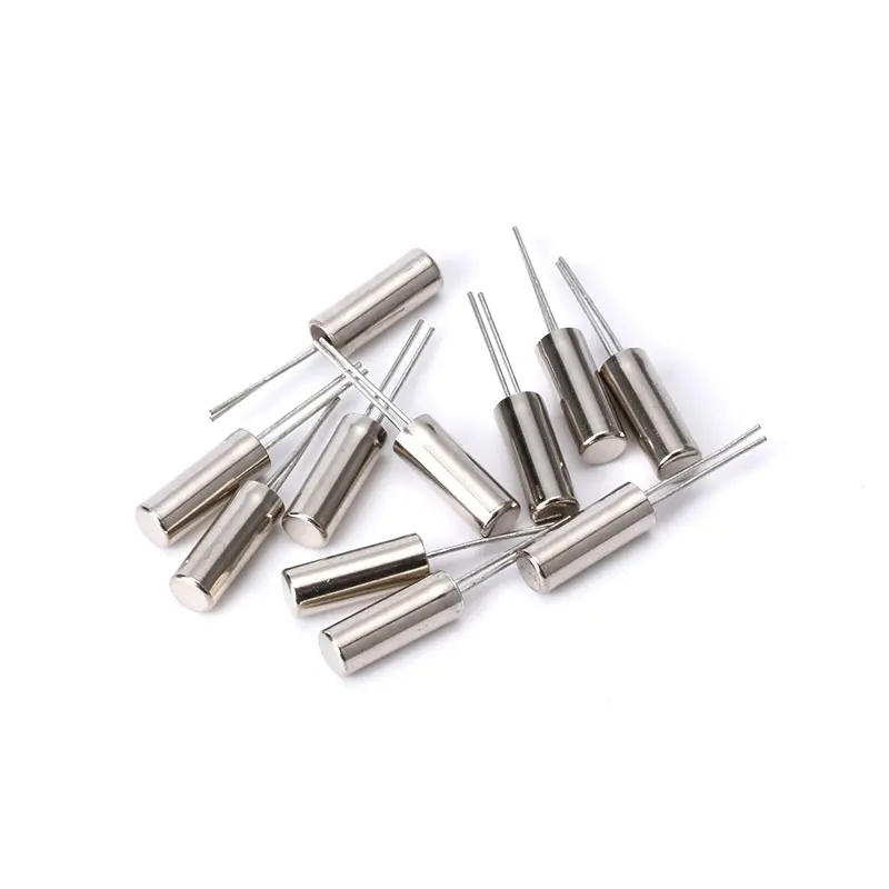 10pcs 32.768 kHz 32768HZ Frequency Oscillator Crystal Cylender 3X8mm Load Capacitance 12pf Tolerance 20ppm