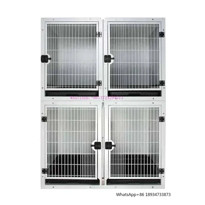 ציוד וטרינרי 304 נירוסטה כלוב לחיות מחמד icu עבור כלב חתול כלב וטרינרי אספקת כלובים למרפאה ובית חולים