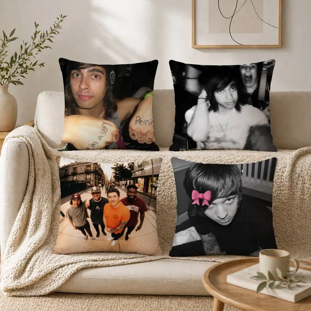 P-Pierce The V-Veil Pop Rock Band Pillow Case for Sofa Living Room Home office Decor Protective Cover
