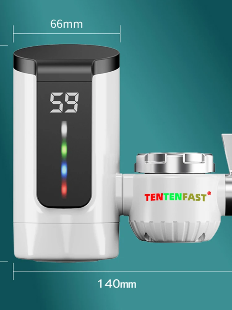 ก๊อกน้ำไฟฟ้าเครื่องทำความร้อนไม่มีการติดตั้งทันที Tankless เครื่องทำน้ำอุ่นห้องครัวสมบัติอย่างรวดเร็วความร้อน Pemanas Air Listrik เครื่องทำน้ำอุ่น