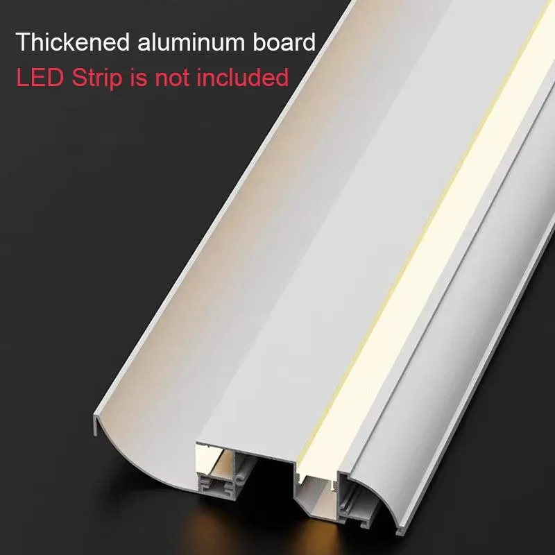 1.5m Top Corner LED Aluminum Profile Wall Washer Gypsum Channel Free Ceiling Linear Lamp Surface Mount Backlight Light