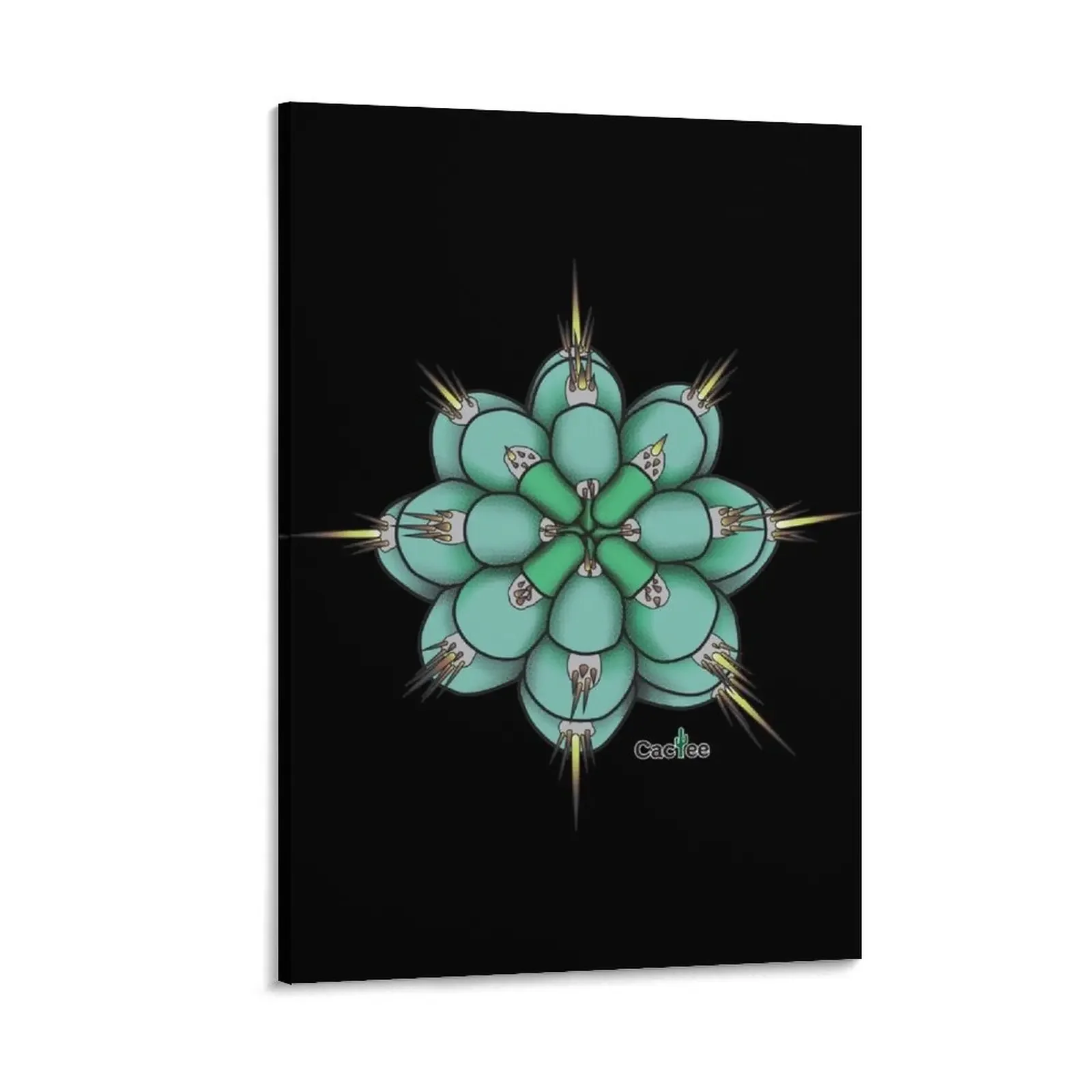 

Trichocereus Peruvianus Sharxx Blue Canvas Painting aesthetic room decoration Decoration for home decor bedrooms decor
