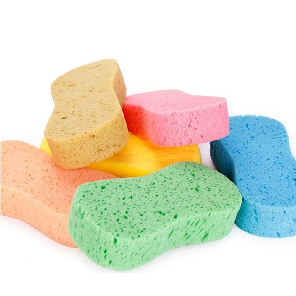 Car Wash Sponge Block Pad Remove Contaminants Before Polisher Wax For Car Care Wash Accessories Random Color Car Cleaning Tools