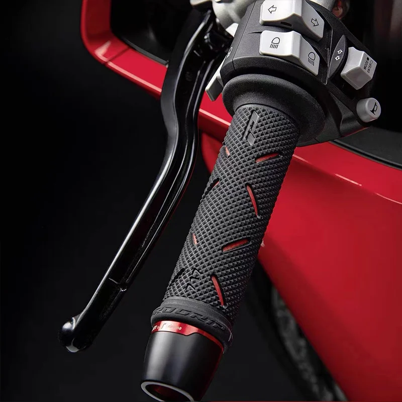 A Pair Motorcycle Handlebar Grip 7/8\'\' 22MM Universal Motorbike Modification Accessories Moto Handles for Honda Suzuki Ducati