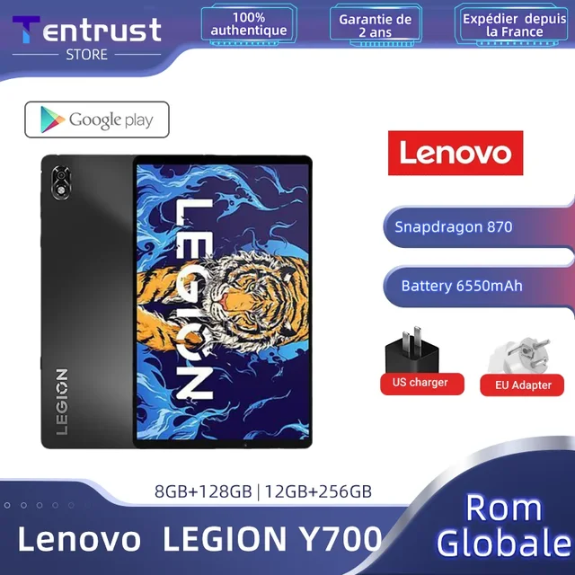 Global ROM Lenovo LEGION Y700 Gaming Tablet Legion 2022 8.8 inch Snapdragon  870 6550mAh 45W Charging 2560*1600 One-handed Tablet