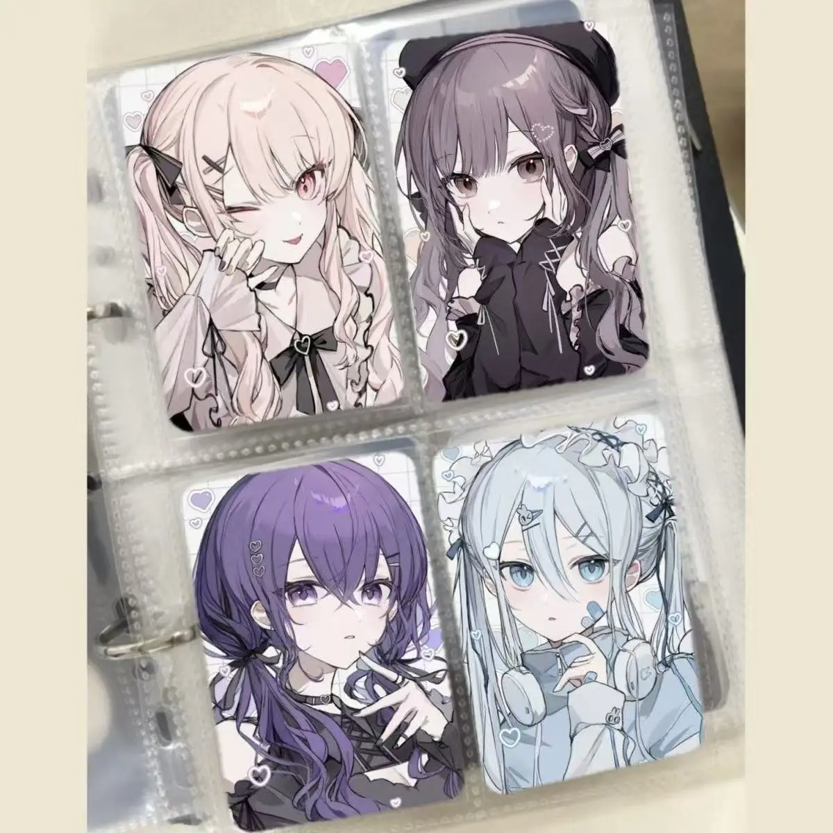 

4PC Mix Japanese Cartoon Small Card Three-inch Homemade Card Collection Card Self-printed World Plan Pjsk Korean Small Card Gift