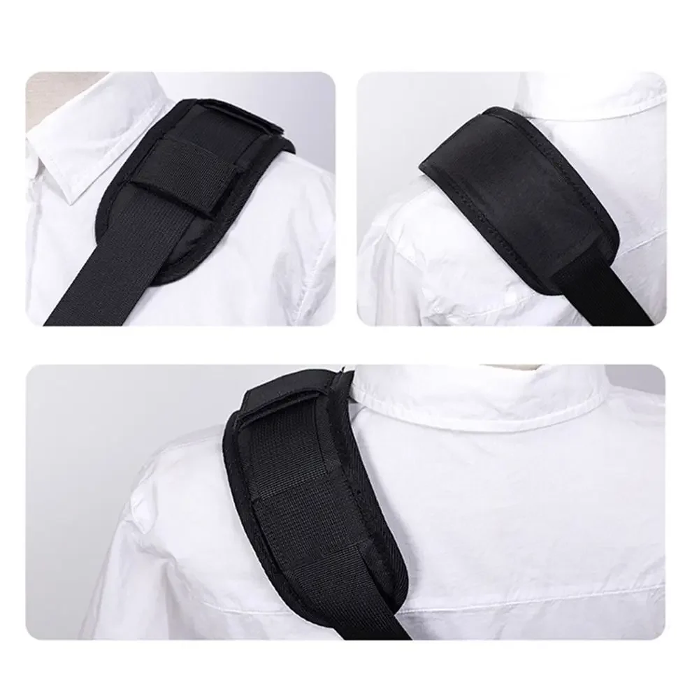 

Black Weight Reducing Shoulder Pad Dual Backpack Stress Reducing Wider Weight Reducing Schoolbag Shoulder Strap
