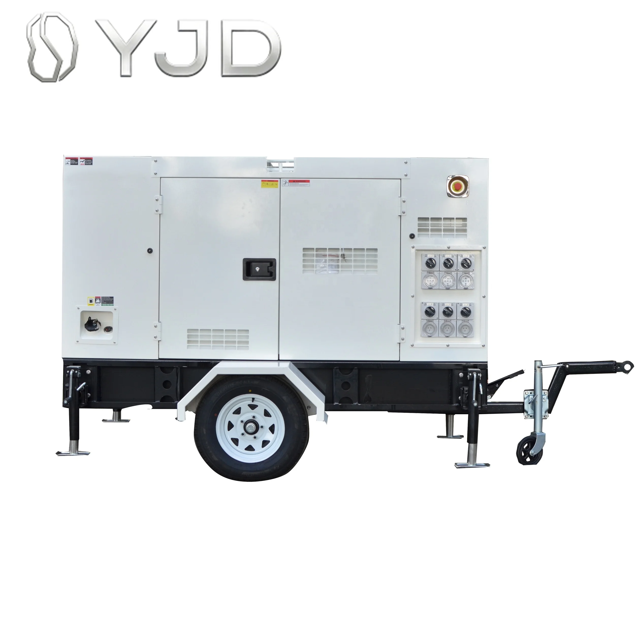 60Hz Mobile diesel Generators 50 kw with UKPERKINS EPA Trailer Sound Proof Generator 60 70 Kva with ATS