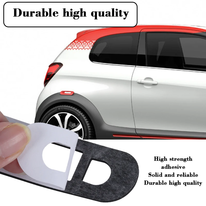 1 مجموعة لسيتروين C1 بيجو 107 عالية شنت ضوء الفرامل طوقا و 3rd ضوء الفرامل الخلفية الذيل العنقودية الأختام أختام السيارات #4