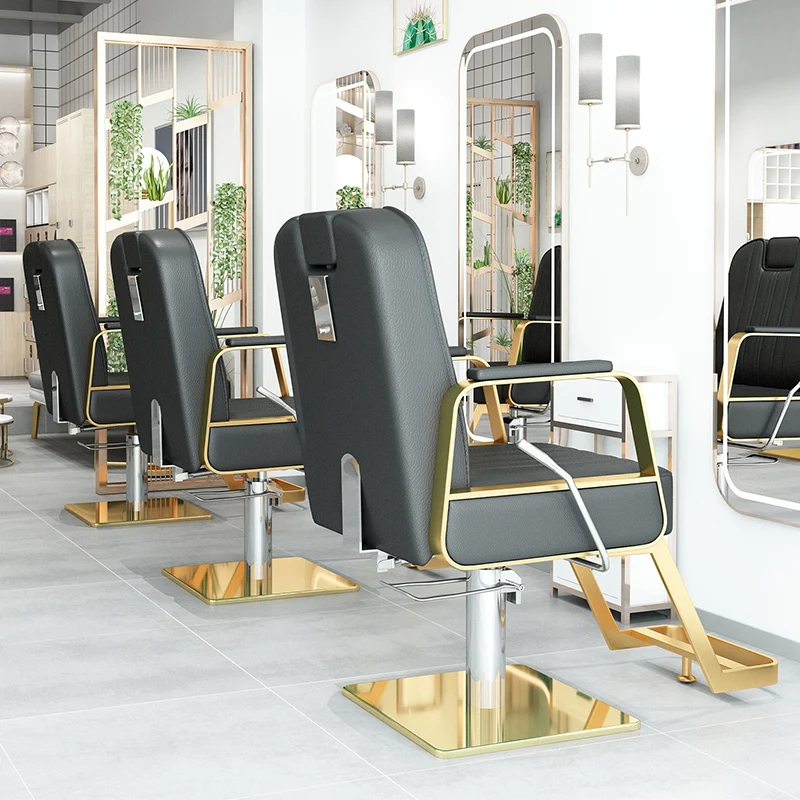 Frauen Shampoo Salon Stuhl Friseur Haars ch neiden Liege Drehstuhl kosmetisches Styling mobile Cadeira Ergonomie Friseur Zubehör