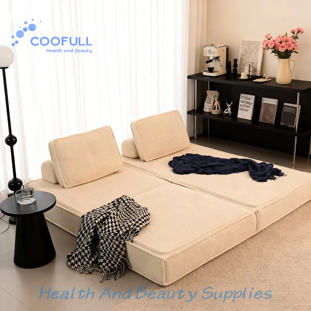 Coofull Stable Quality Tufted Sponge Filled Compressed Sofa for Apartment & Villa Living Room Furniture in a Box