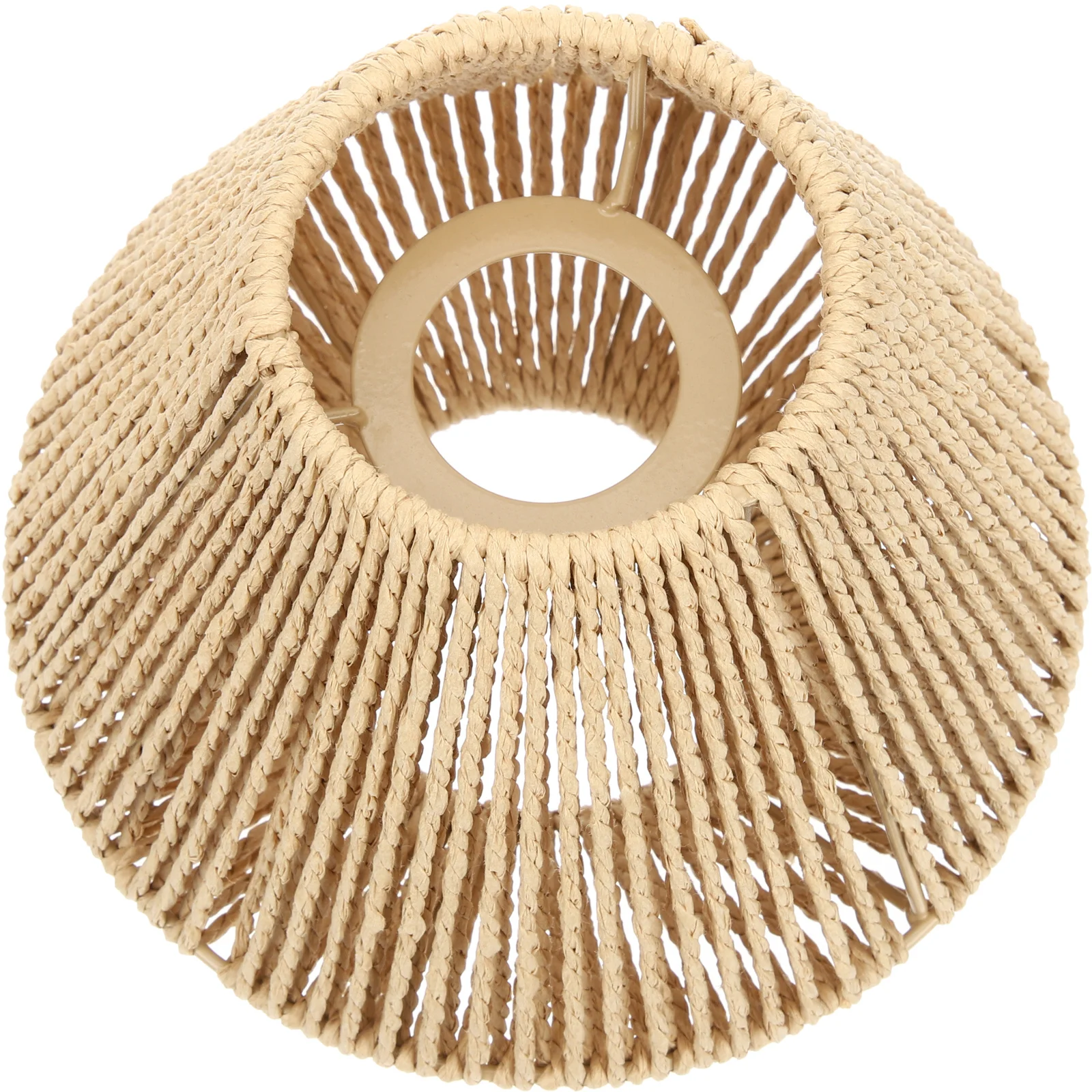 Abajur retrô: abajur de bambu tecido rústico para luminária pendente de teto, suaviza luz decorativa interna