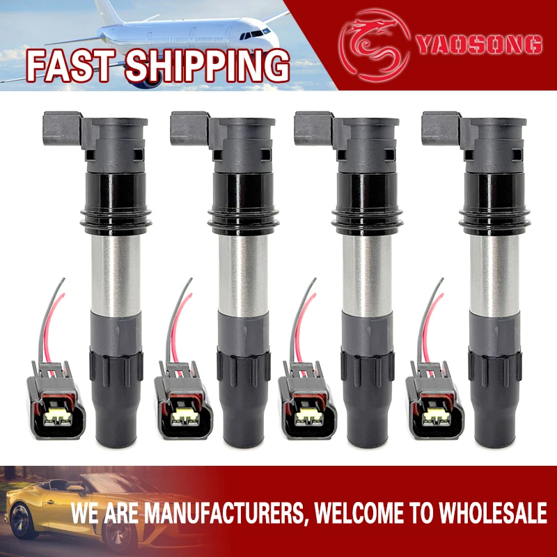 

Комплект из 4 катушек зажигания 129700-5330 для Suzuki GSX-R600, AN-650, GS-R750, GSX-S750, GSX-R1000, GSX-S1000, GSX1250, GSX1250F (2009-2025)