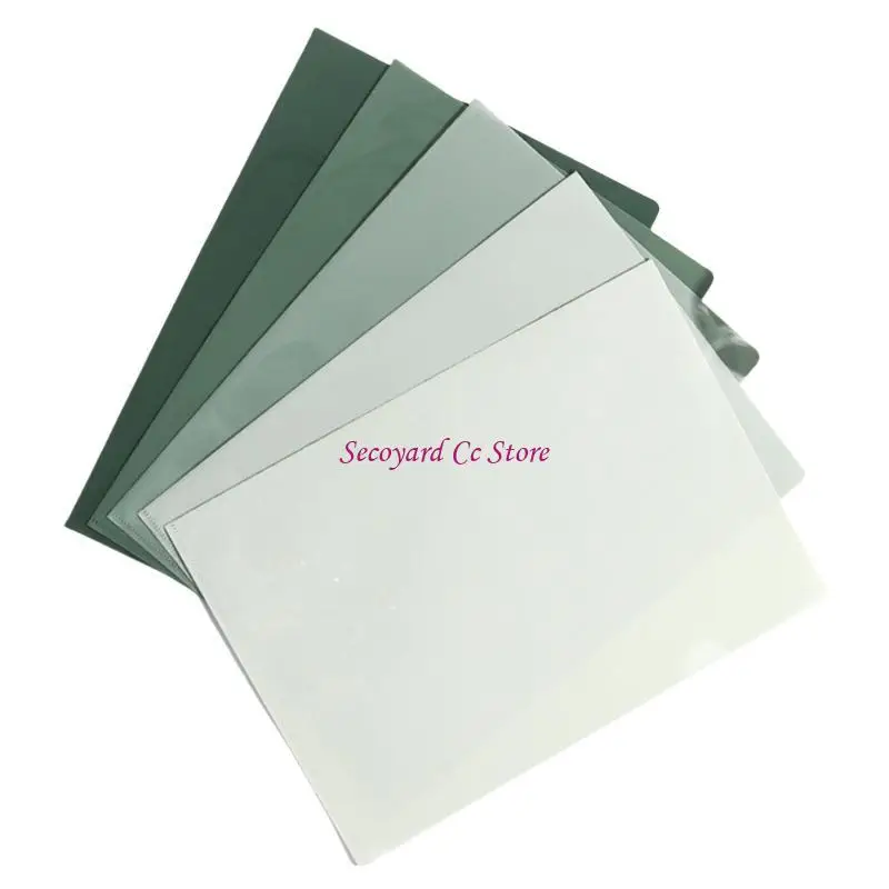 

N3UC 5Pcs Clear Letter Size File Sleeve Side Cut File Covers for Ducoment 12x8.5Inch