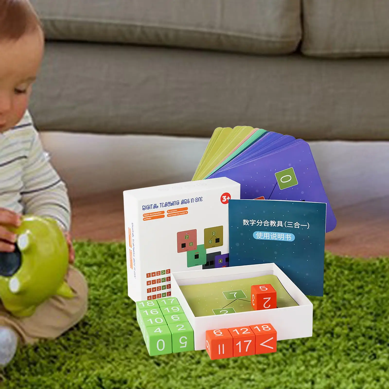 Montessori Blocks Arithmetic Toys Mathematics Education Digital Cognitive Math