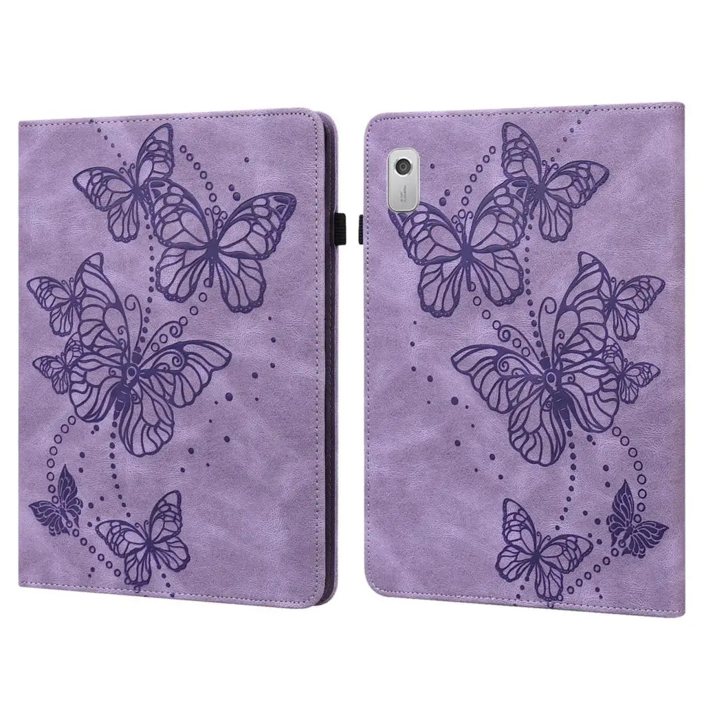 For Lenovo Tab M9 9 inch Case TB-310FU TB-310XU Flower Butterfly Printed Funda for Lenovo Tab M9 M 9 2023 Tablet Cover