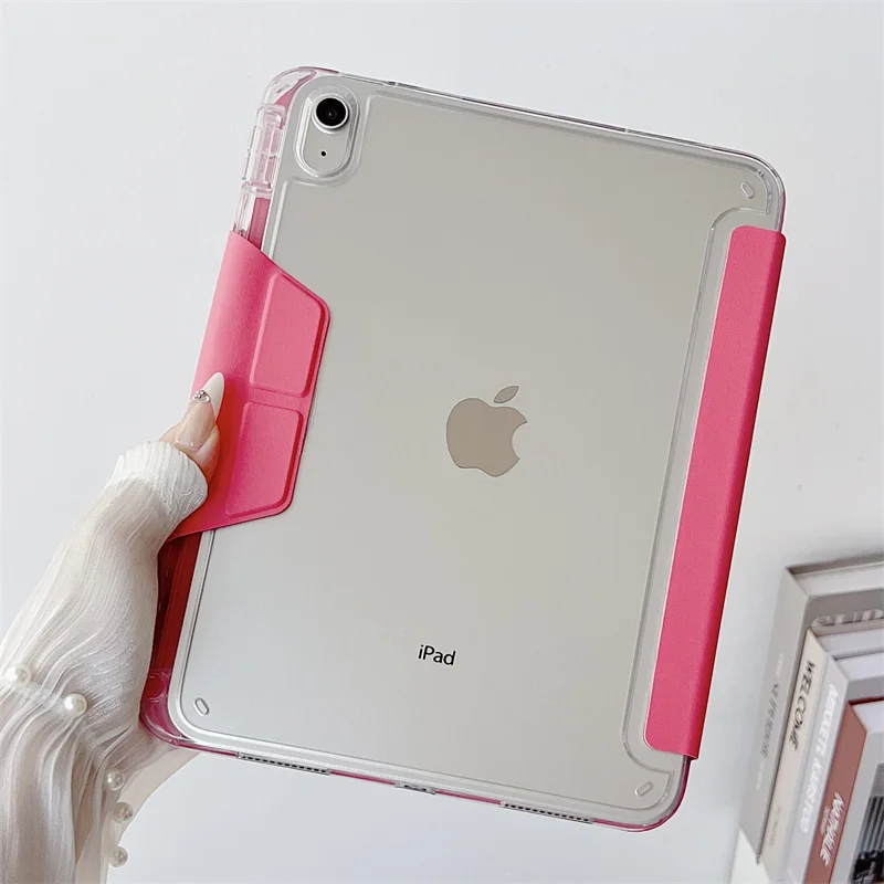 For 2026 New iPad A16 10 12 11 th Generation Pro M5 12.9 Air 11 13 inch M3 M2 M4 Mini 7 Air 8 7 6 5 4 3 9 th Buckle Bracket Case