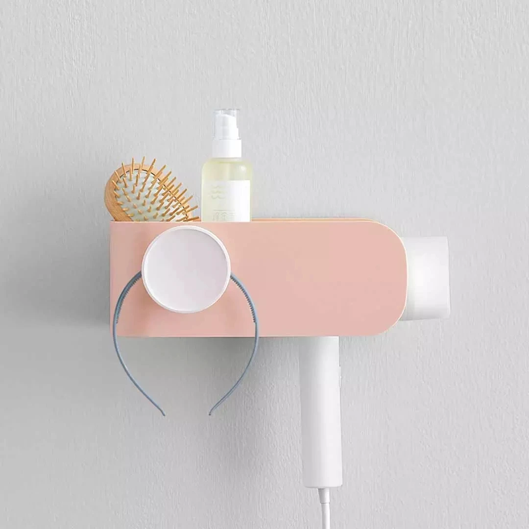 Youpin MIJOY مجفف الشعر رف سهلة التركيب و تخزين مرنة لف تخزين تصميم سهل استنزاف 4 ألوان