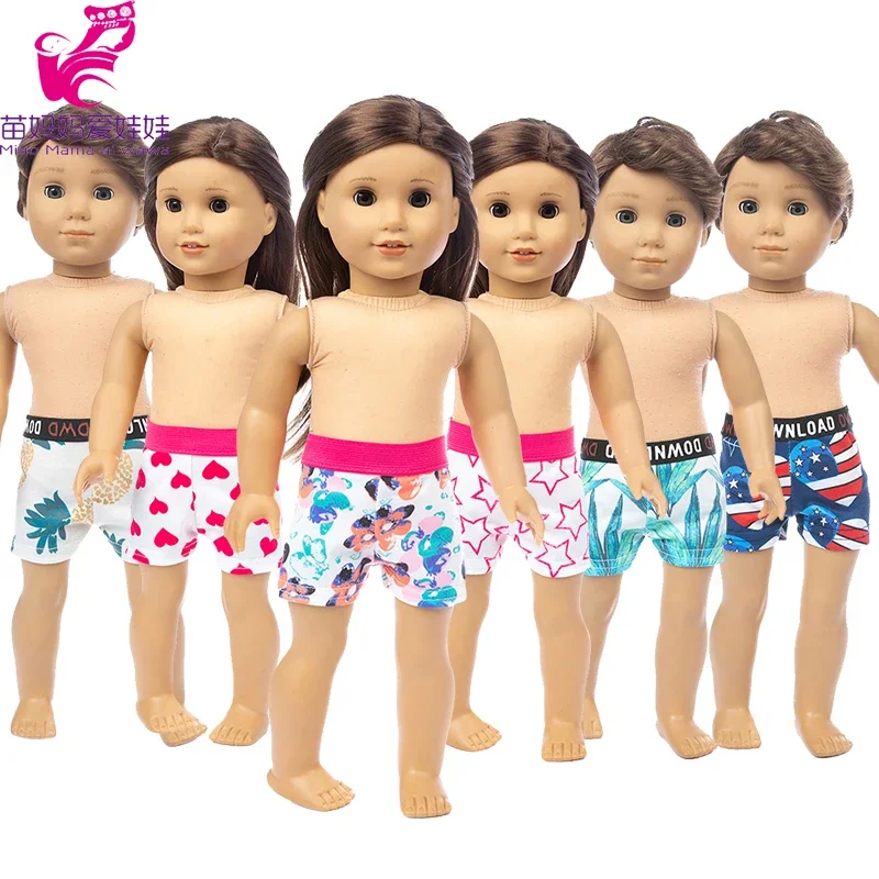 43 cm baby doll girl boy cotton short pants underwear 18 inch girl doll clothes underpants