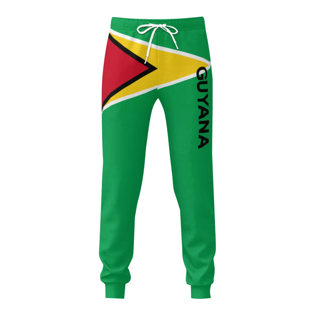 Mens Sweatpants Guyana Flag Pants with Pockets Joggers Soccer Football Multifunction Sports Sweat With Drawstring