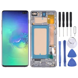 TFT LCD Screen For Samsung Galaxy S10+ SM-G975 Digitizer Full Assembly with Frame,Not Supporting Fingerprint Identification