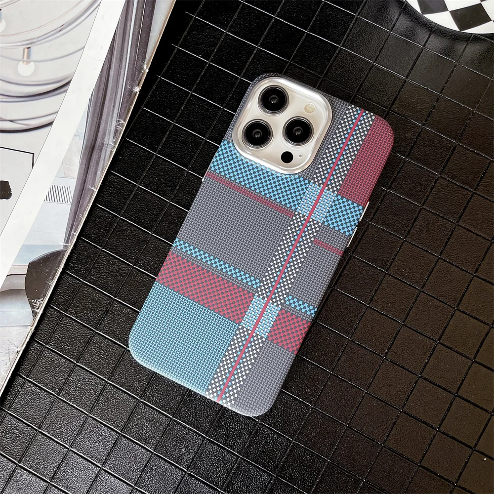 Buntes Kevlar-Muster für Magsafe Magnetische Handyhülle für iPhone 18 17 16 15 11 12 13 14 Pro Max Luxus Kabellose Ladehülle – Detail 14