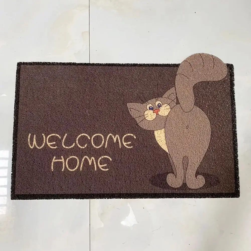 Pattern Floor Mat Cartoon Rug Pattern Decorative Entrance Door Mat Wear-resistant Indoor Outdoor Rug with Non-slip for Home