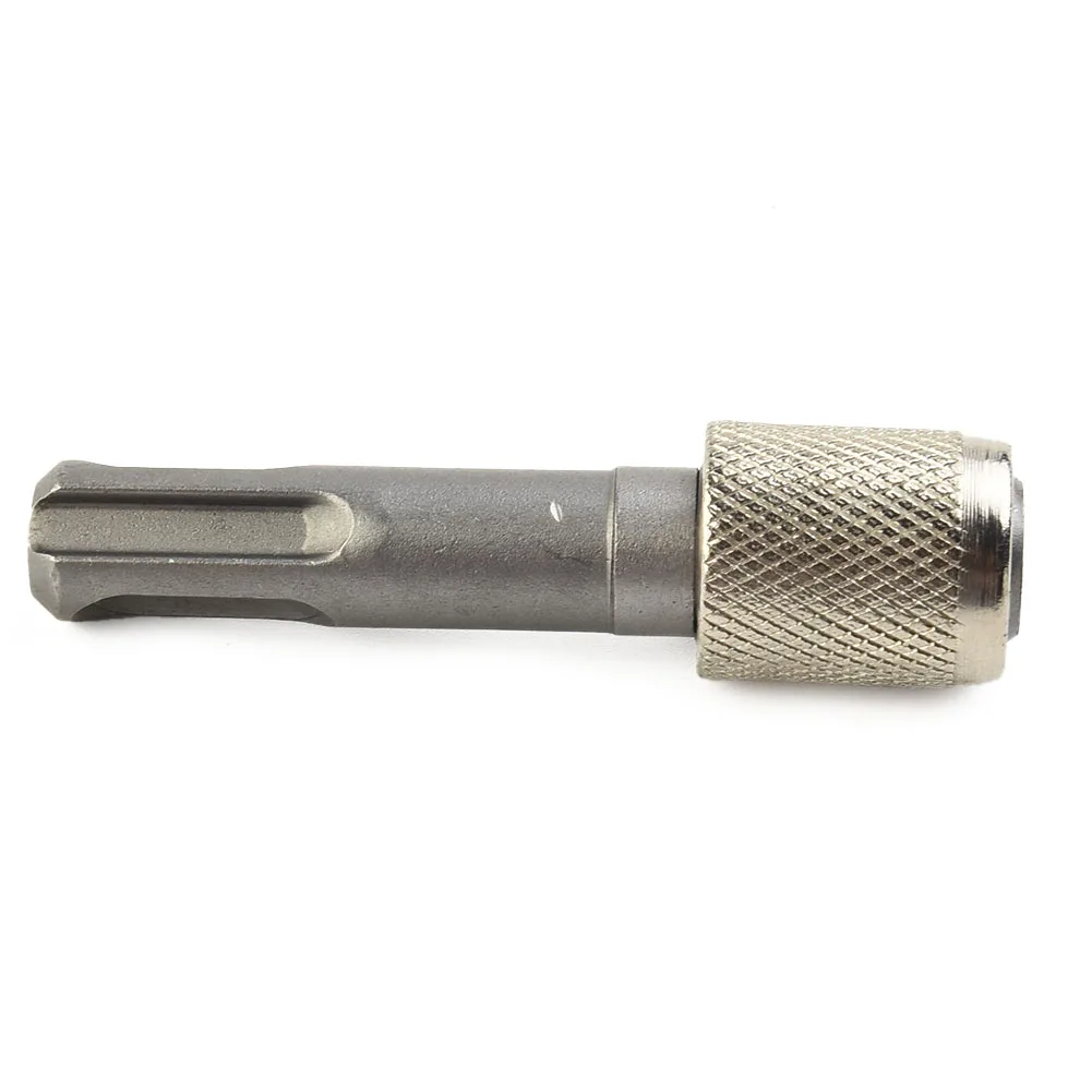 1pc SDS Socket Adapter 1/4 Hex Shank Screwdriver Holder Drill Bit Adapter Converter 60.6*10mm For Hammers Impact Drill Bit Metal