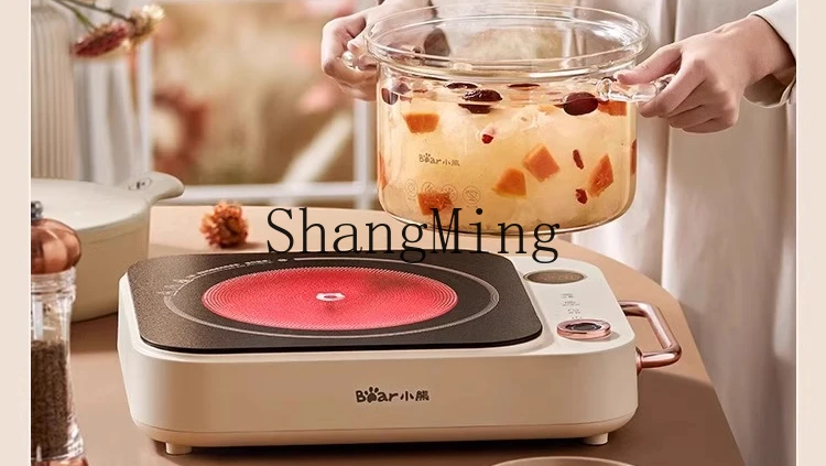 ZYY fornello elettrico per uso domestico con pentola calda wok ad alta potenza, fornello a batteria intelligente per preparare il tè