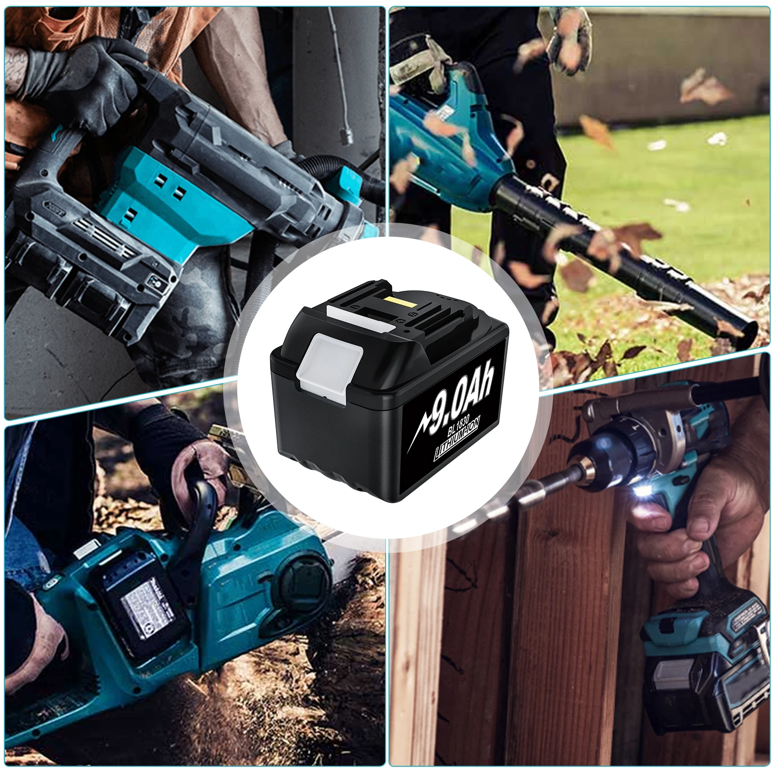 Литий-ионный аккумулятор Bonacell BL1830 18 В 9000 мАч для Makita 18 В BL1840 BL1850 BL1830 BL1860B BL1890 BL1830B LXT 400, аккумулятор для инструментов