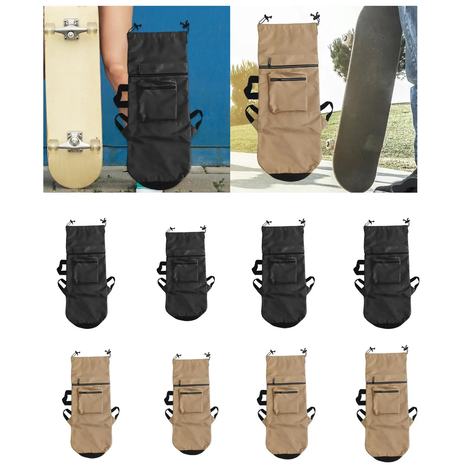 Skateboard Carry Case Storage Backpack Portable Pouch Drawstring Waterproof