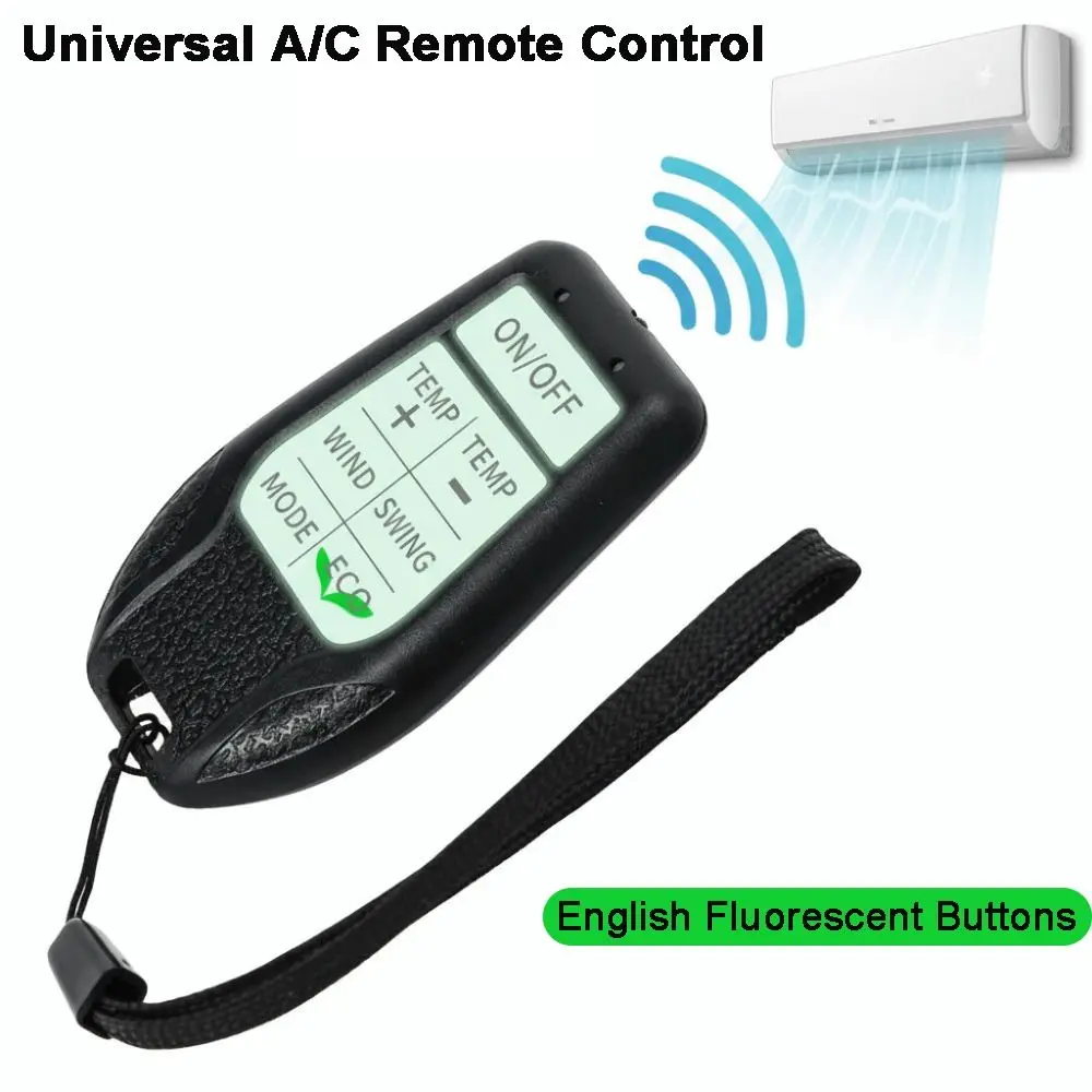 Universal A/C Remote Control Mini With Fluorescent Buttons A