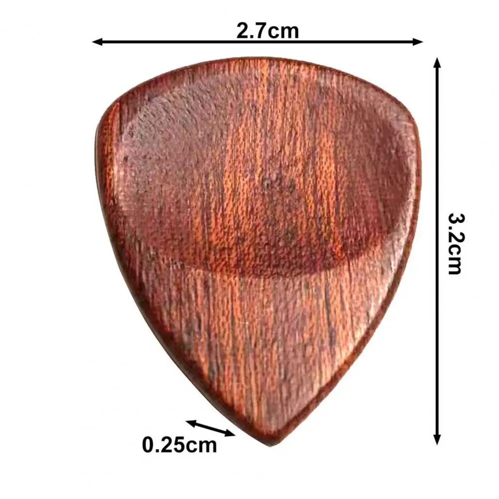 1 pc 3.2*2.7cm palheta de guitarra de madeira portátil artesanal palheta presente para amigo acústico baixo elétrico picareta acessórios