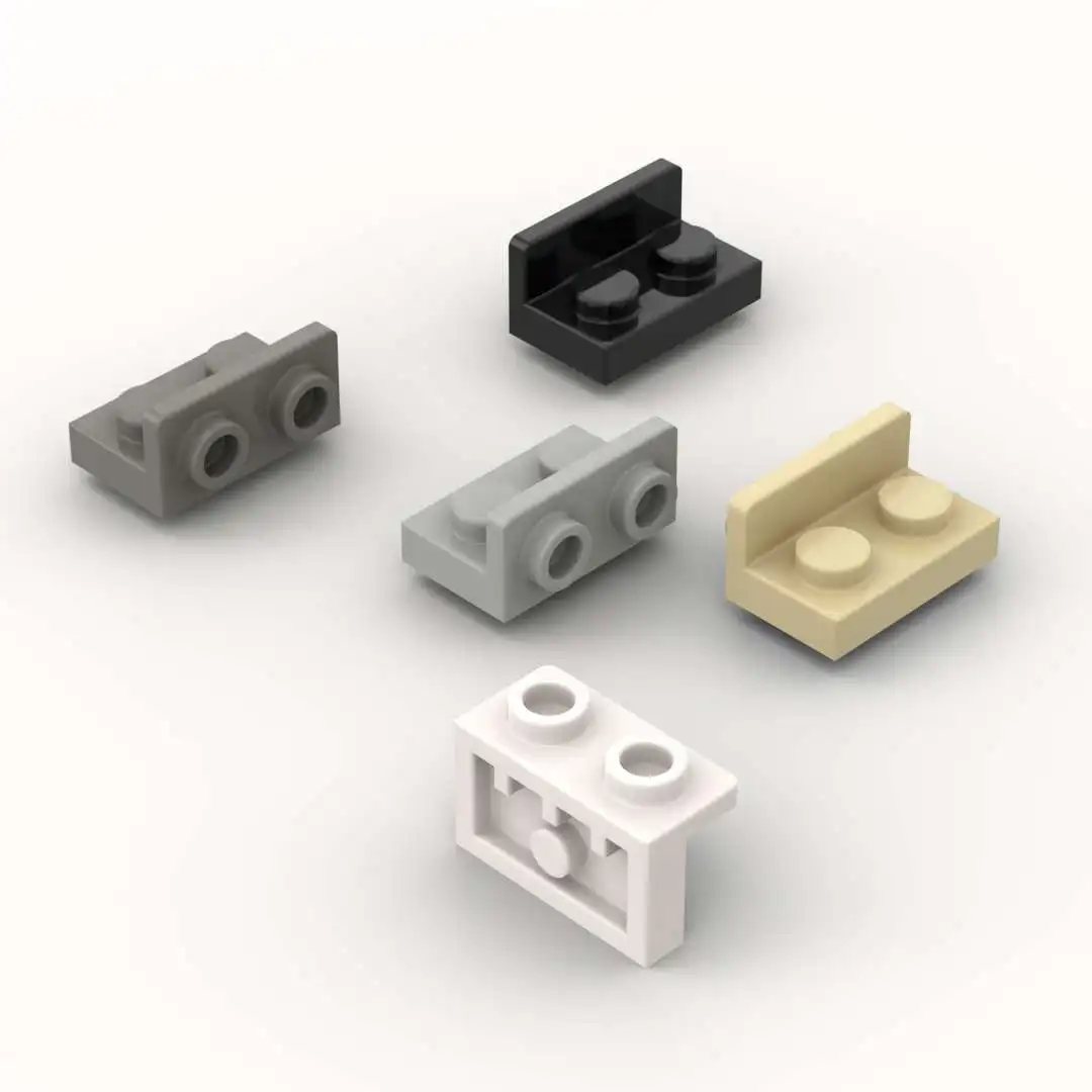 

10PCS Parts Plate 99780 1x2-1x2 Reverse Bracket Component Building Blocks 100% Compatible Particle Puzzle DIY Bricks Toys