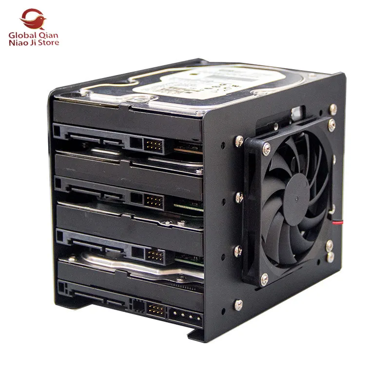3.5-inch Multi-bay Hard Drive Bracket, Stable Chassis Cooling Fan, 2-bay, 4-bay and 6-bay Mechanical Hard Drive Bracket