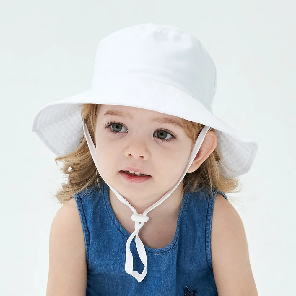 

Breathable Quick-drying Sun Hat Baby Kids Toddler Hats Bucket Soft Cotton Adjustable Protection School Travel Vacation