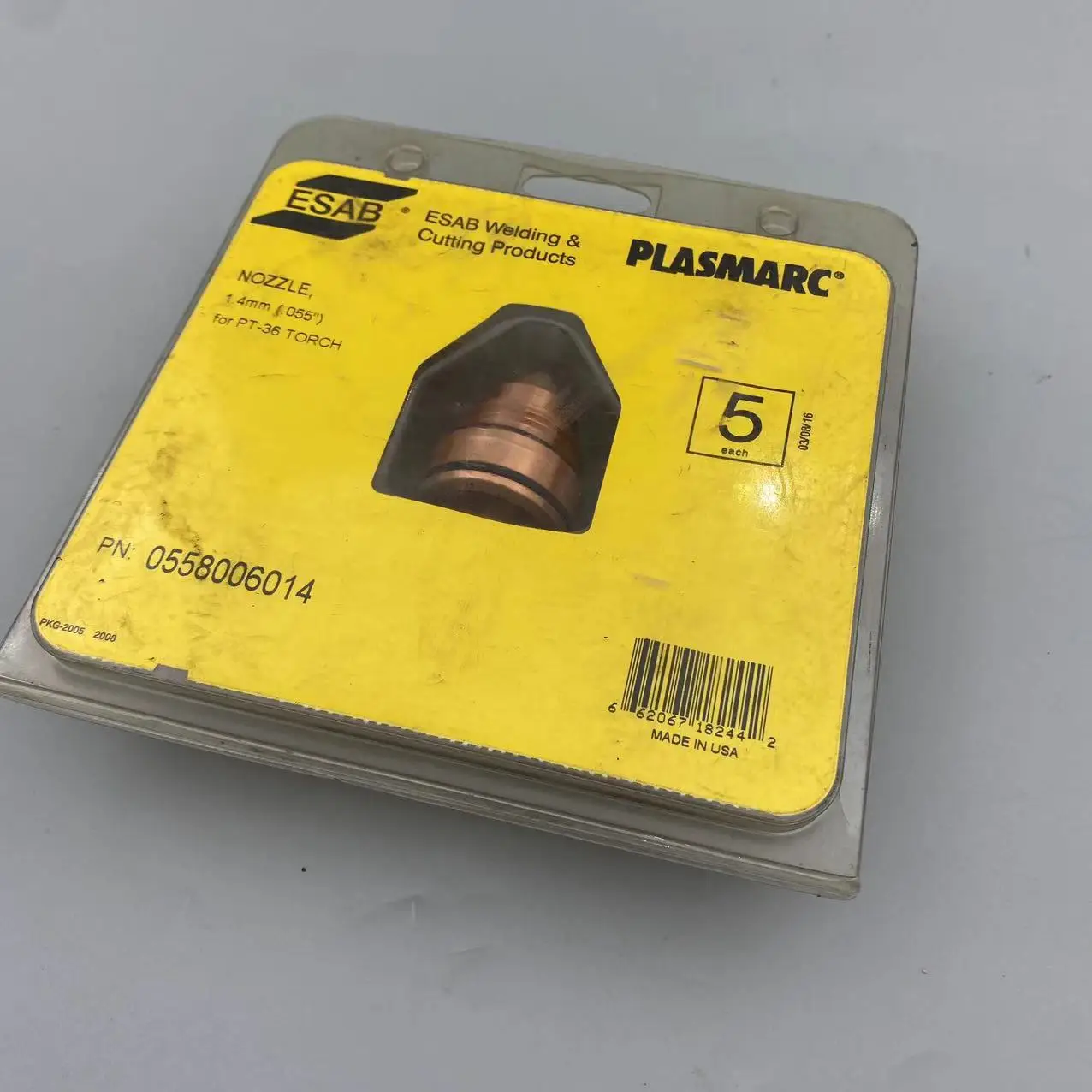 ESAB 0558006014  0558009325 0558009318 0558006018Nozzle For Use With PT-36 Plasmarc